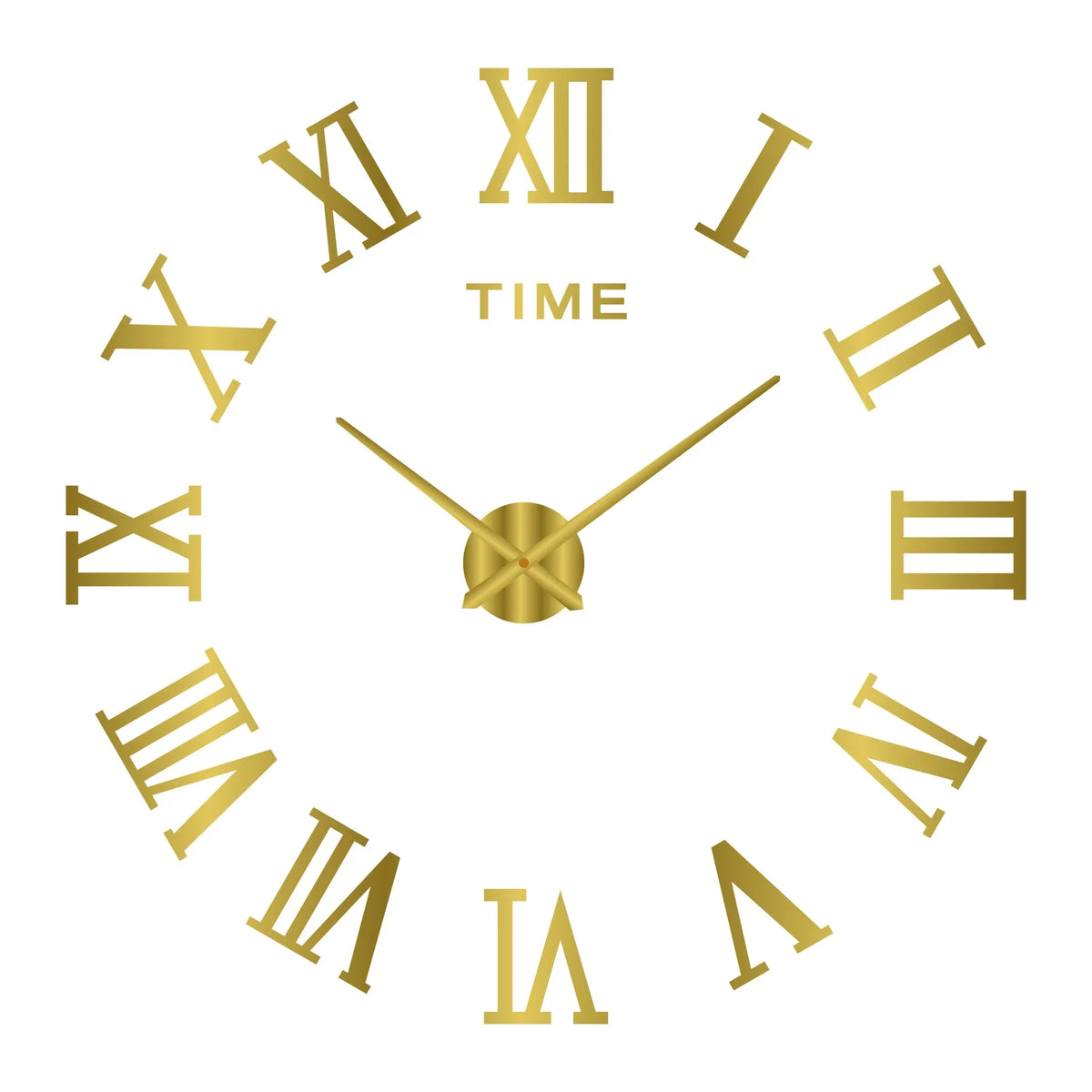 Gold Acrylic Mirror DIY Wall Clock – 11 Designs, 36 or 48 Inch