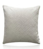 Cool-Tone Geometric Quilted Velvet Pillow Covers – 17.72 in Square