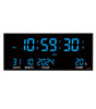 14-Inch Digital LED Wall Clock – Time, Date, Temperature & 8 Daily Alarms, Plug-In Display