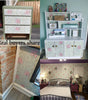 Green Floral Waterproof PVC Peel-and-Stick Wallpaper – Removable Vintage Contact Paper
