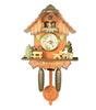 Wooden Birdhouse-Style Quartz Wall Clock – Cuckoo-Inspired Decor, A11–A18