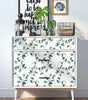 Floral Peel and Stick Wallpapers Green Self Adhesive Contact Paper Removable Waterproof Wallpaper For Bedroom Home Decoration