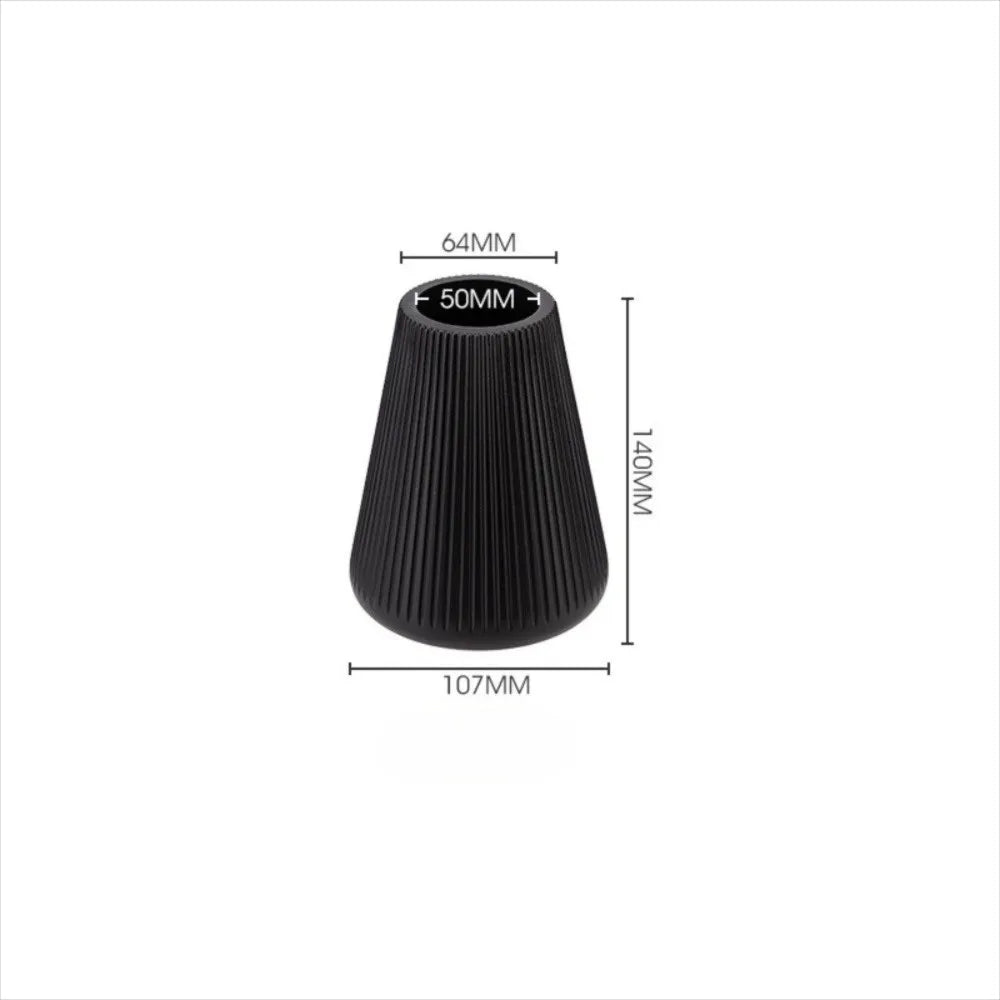 Modern Plastic Flower Vase Solid Color High-end Water Cultivation Vase Home Decoration Flower Arrangement Vase