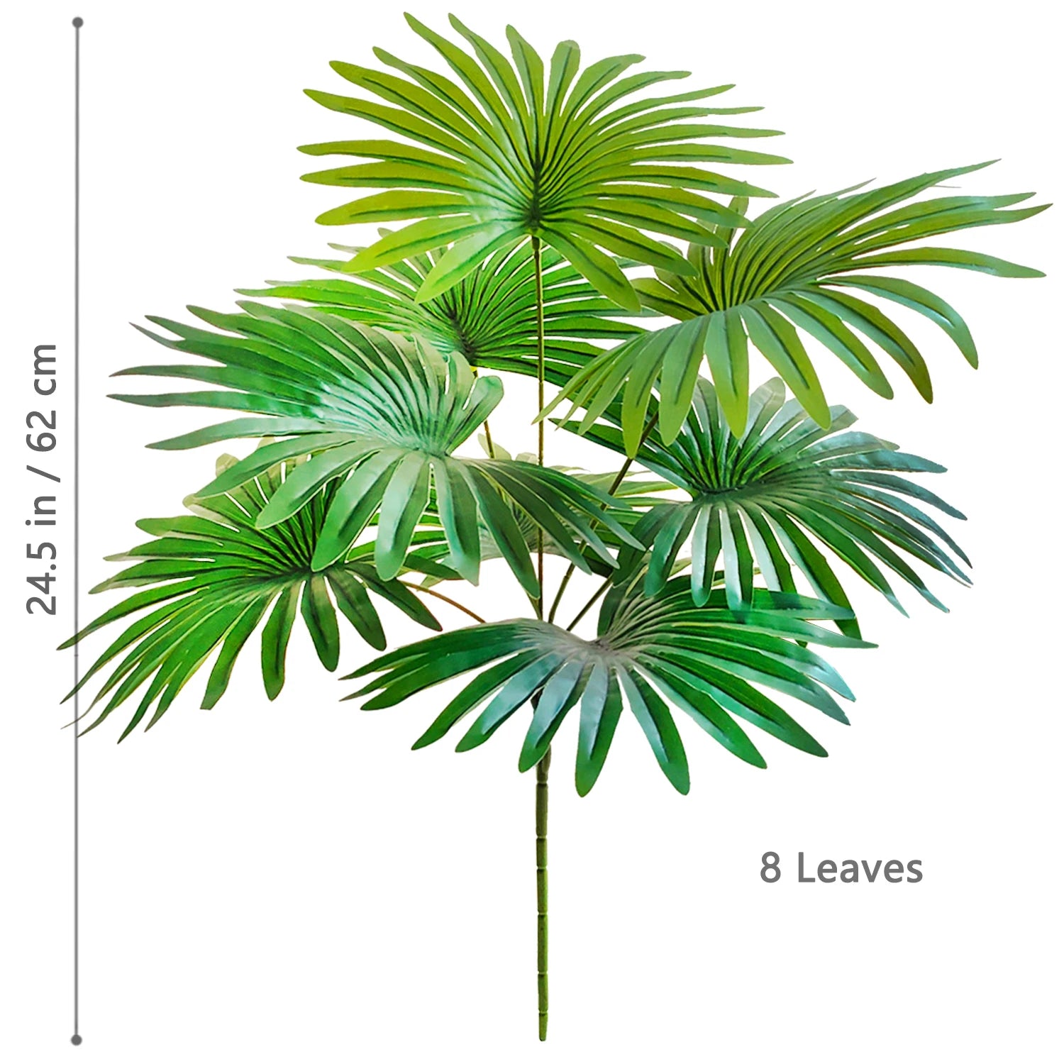Large Artificial Palm Tree Branches – Tropical Fake Palm Leaf Plant for Home, Garden & Event Decoration