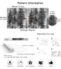Black and White Forest Thick Vinyl Peel and Stick Wallpaper for Bathrooms and Bedrooms
