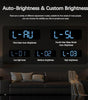 USB & Battery Digital Wall Clock – Large LED Display with Temperature, Date & Week, Multifunctional Alarm for Home