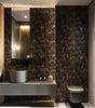 Black Gold Metallic Concrete PVC Peel and Stick Wallpaper