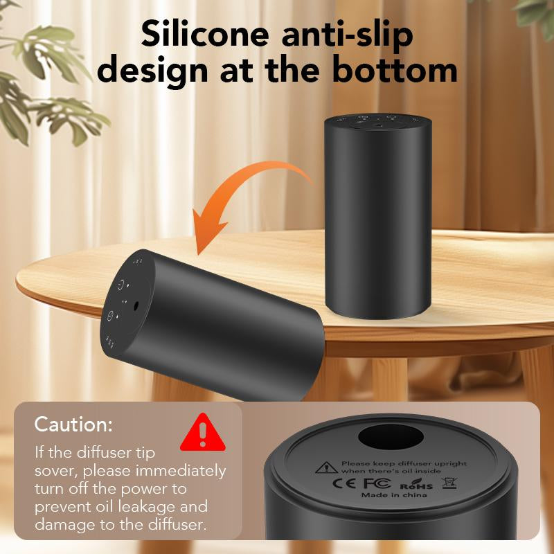 Cozome-Waterless Diffuser for Essential Oil USB Rechargeable Mini Scent Air Machine Aromatherapy Atomizing Diffuser Humidifier with 1/4/8 Hours Continuous Modes