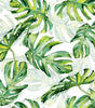 Tropical Green Leaf Peel and Stick Wallpaper Palm Leaves Self Adhesive Removable Wallpaper Waterproof Decorative Contact Paper