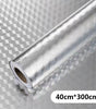 Modern Kitchen Oil-proof Self Adhesive Stickers Anti-fouling High-temperature Aluminum Foil gas stove Cabinet Contact Wallpaper