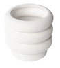 Pottery 6" Chinooke Bubble Ceramic Planter, White