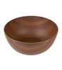 Mahogany Collection 80 Fl. Oz. Brown Plastic Large 9 In. round Serving Bowl