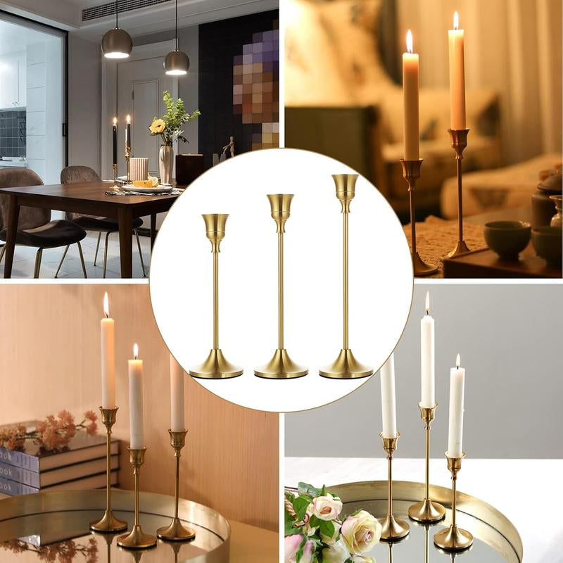 Modern Candle Holder Set – 6-Piece Desktop Candle Stands for Home, Bedroom, Living Room & Wedding Decor