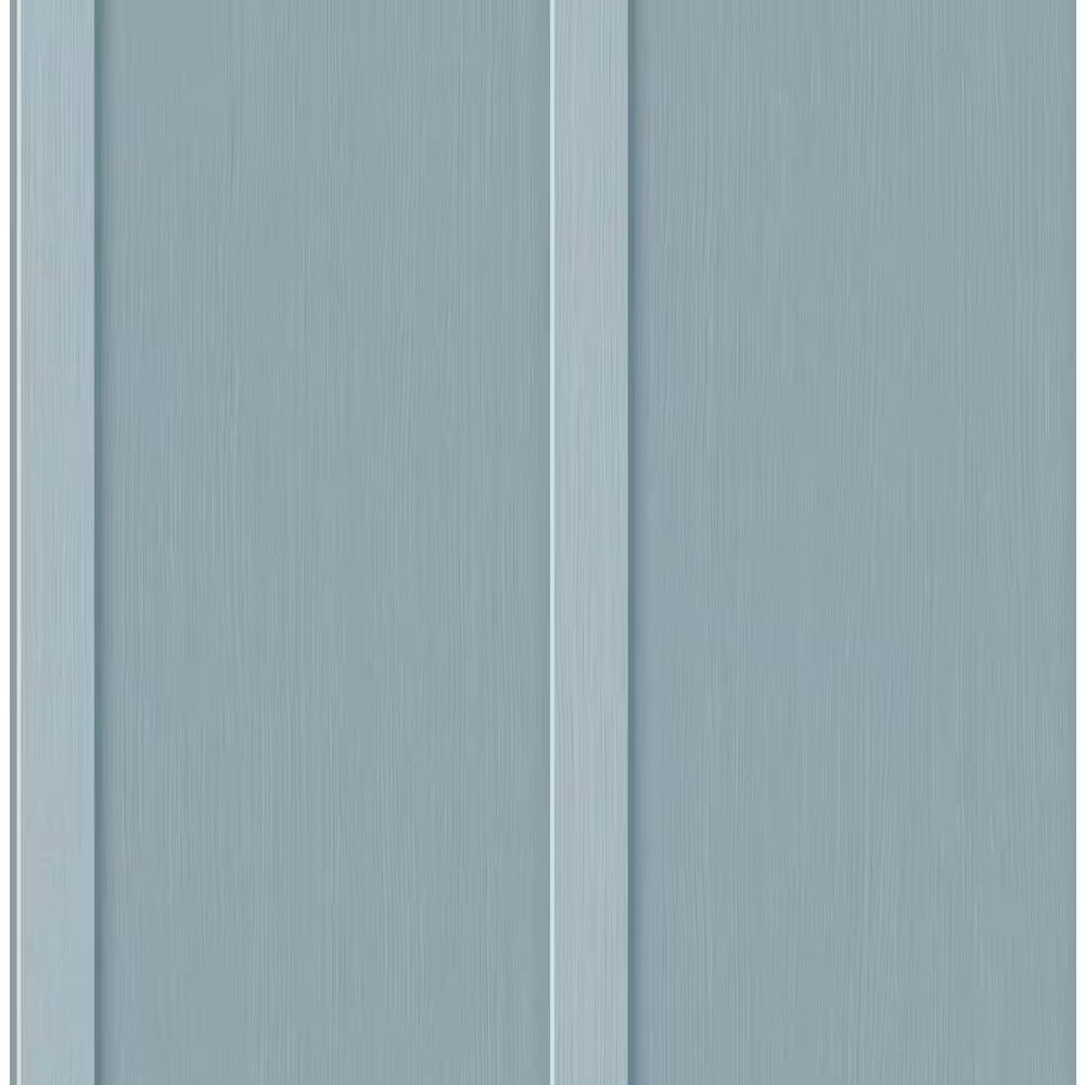 Blue Stream Faux Board and Batten Vinyl Peel and Stick Wallpaper Roll