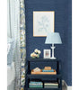 Navy Blue Faux Grasscloth Vinyl Peel and Stick Wallpaper Roll
