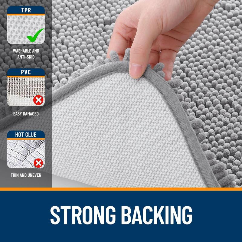Bathroom Rug Extra Soft & Absorbent, Quick Dry, Non-Slip, Machine Washable