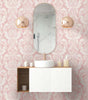Light Pink Cora Damask Vinyl Peel and Stick Wallpaper Roll (Covers 30.75 sq. ft.)