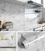 Heat-Resistant Oil-Proof Marble Peel and Stick Kitchen Countertop Wallpaper