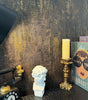 Black Gold Metallic Concrete PVC Peel and Stick Wallpaper