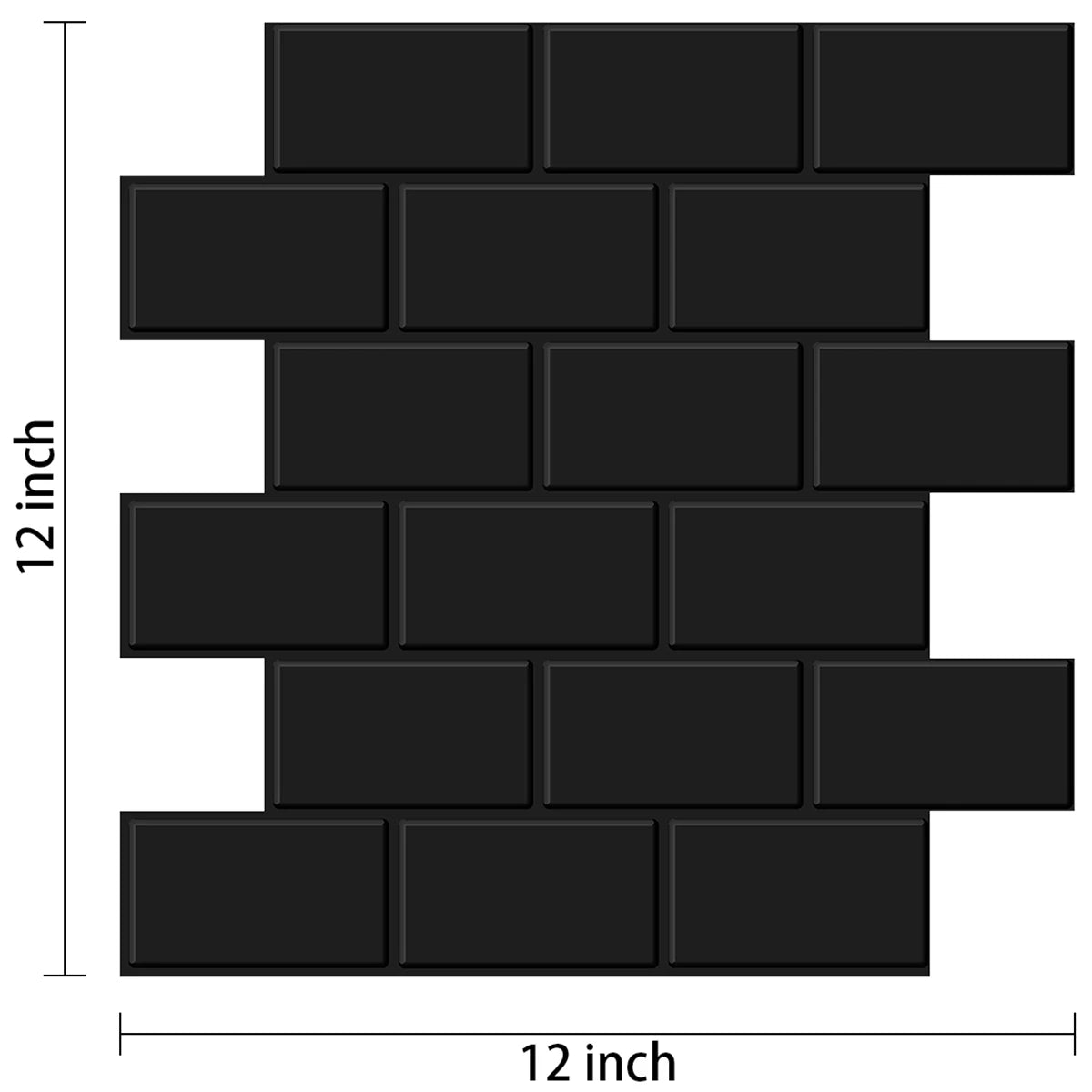 Heat-Resistant 3D Subway Brick Peel and Stick Kitchen Backsplash Tile Stickers