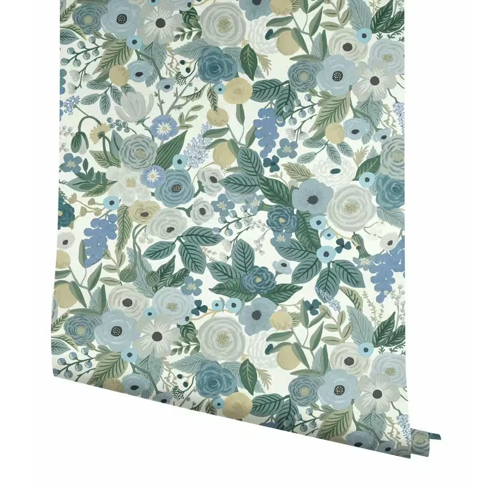 45 sq. ft. Garden Party Premium Vinyl Peel and Stick Wallpaper
