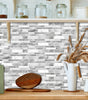 Irregular Shape Modern Grey Marble Pattern Peel And Stick Wallpaper Kitchen Bathroom Tile Stickers