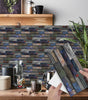 Peel And Stick Wallpaper Retro Stone Brick Self-adhesive Wall Stickers Bathroom Kitchen Back Stickers