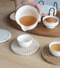 Round Coaster, 8 Counts/set Non-woven Absorbent Coaster, Household Placemat for Coffee Table, Home Decor, Gift Ideas