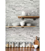 Faux Stacked Stone Peel and Stick Wallpaper Roll