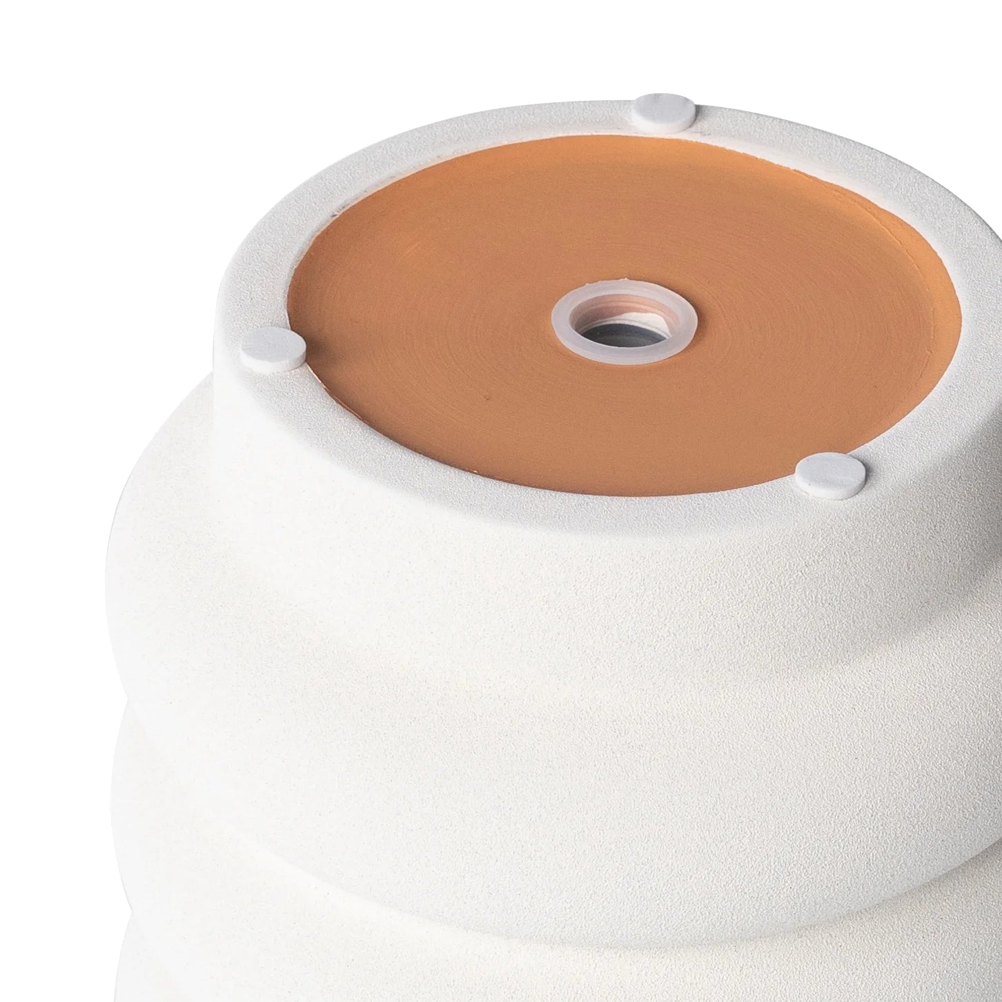 Pottery 6" Chinooke Bubble Ceramic Planter, White