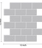 Heat-Resistant 3D Subway Brick Peel and Stick Kitchen Backsplash Tile Stickers