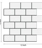 Heat-Resistant 3D Subway Brick Peel and Stick Kitchen Backsplash Tile Stickers