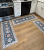 Boho 3-Piece Rug Set – Thick Non-Slip Flannel Mats for Kitchen, Hallway & Laundry