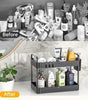 3 Pack Under Sink Organizers And Storage With Dividers,2-Tier Bathroom Organizers and Storage,Kitchen Organization,Cabinet Organizer With Hooks,Hanging Cup,Dividers,Handles