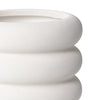 Pottery 6" Chinooke Bubble Ceramic Planter, White