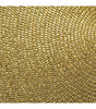 Design Imports Set of 6 Metallic Round Woven Placemat