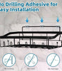 Stainless Steel Shower Caddy 7 Pack Adhesive Shelf Organizers for Bathroom Kitchen Storage