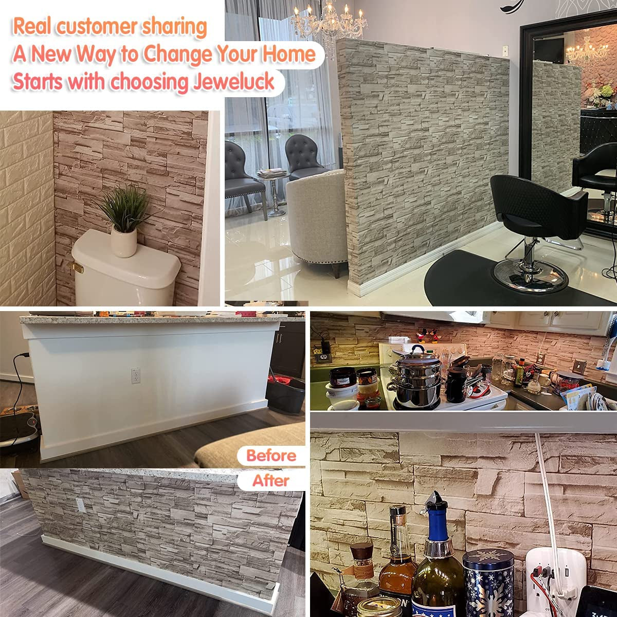 Stone Peel and Stick Wallpaper Stone Brick Contact Paper Self Adhesive Removable