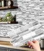 Irregular Shape Modern Grey Marble Pattern Peel And Stick Wallpaper Kitchen Bathroom Tile Stickers