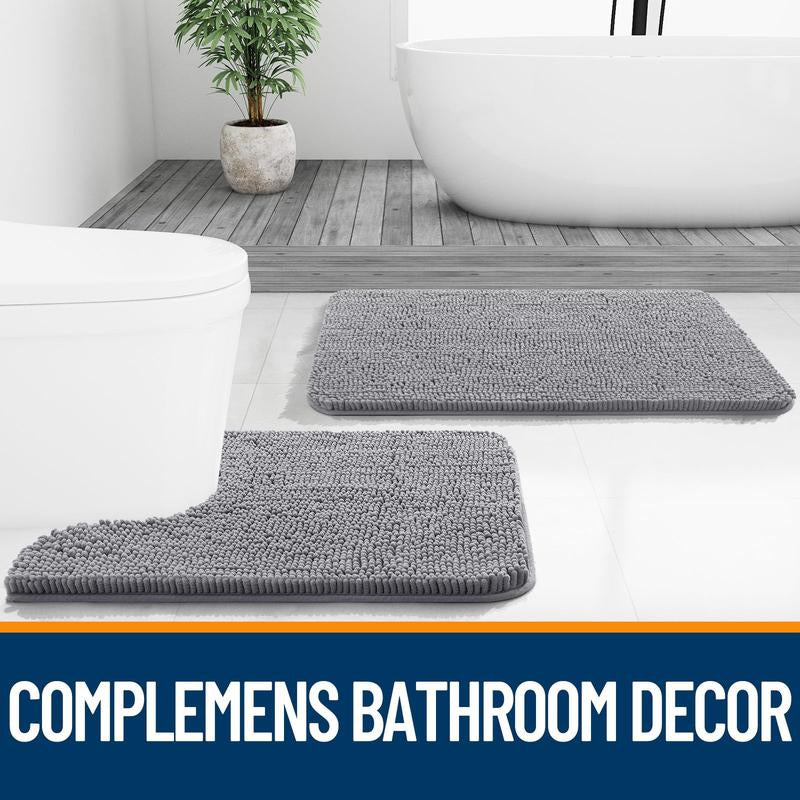 Bathroom Rug Extra Soft & Absorbent, Quick Dry, Non-Slip, Machine Washable