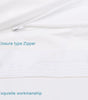 Bedsum Luxury 4 Pack Waterproof Pillow Protector with Zippered Closure,Hypoallergenic-White