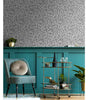 Black and White Leopard Print Vinyl Peel and Stick Wallpaper Roll 30.75 sq. ft