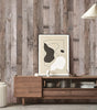 Retro Faux Wood Grain Peel And Stick Wallpaper Self-adhesive Wood Plank Wallpaper Roll Removable Vinyl Wall Covering For Restaur