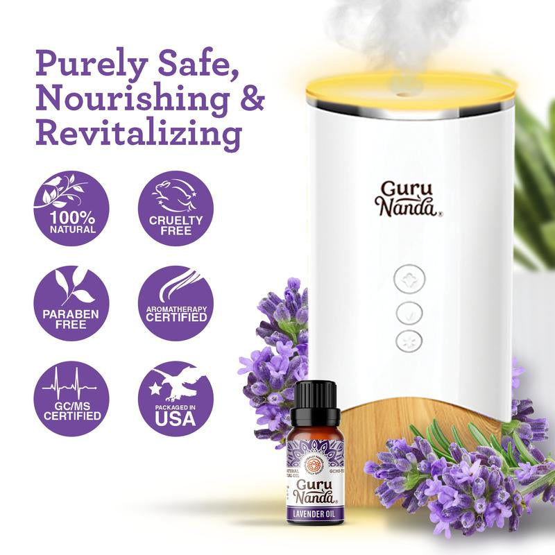 Lavender Essential Oil 2-Pack – Pure 10ml Bottles for Diffusers, Aromatherapy, DIY Blends & Perfect Wellness Gift