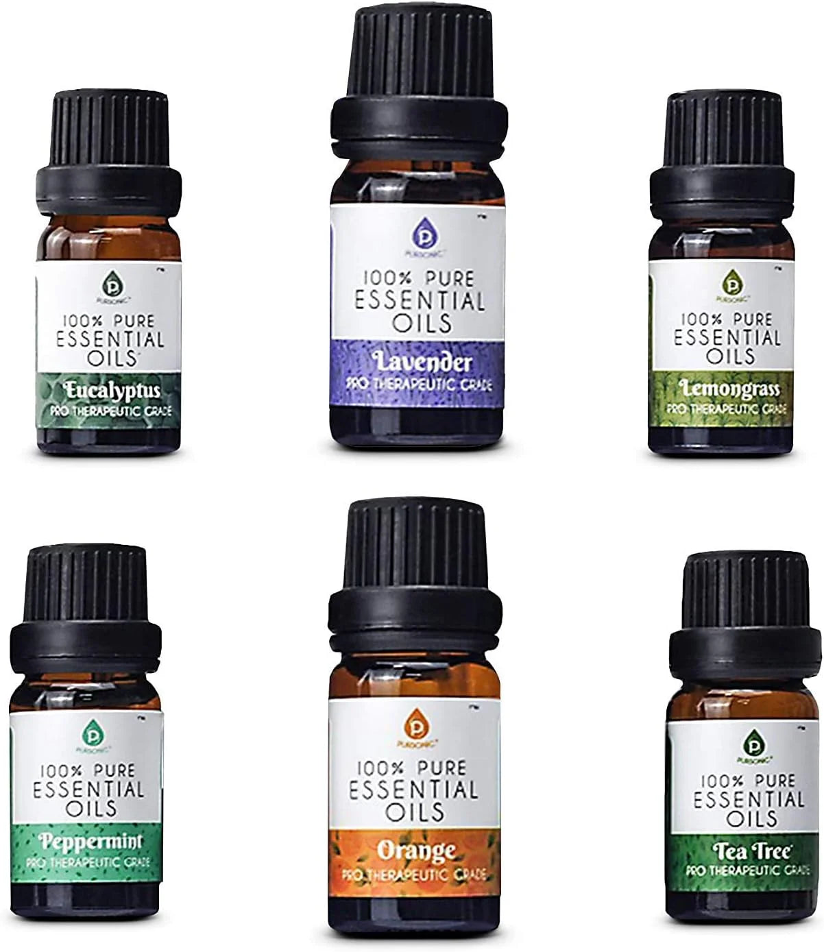 Top 6 Essential Oils Gift Set – 10ml Pure Oils for Diffusers, Humidifiers & Home Aromatherapy