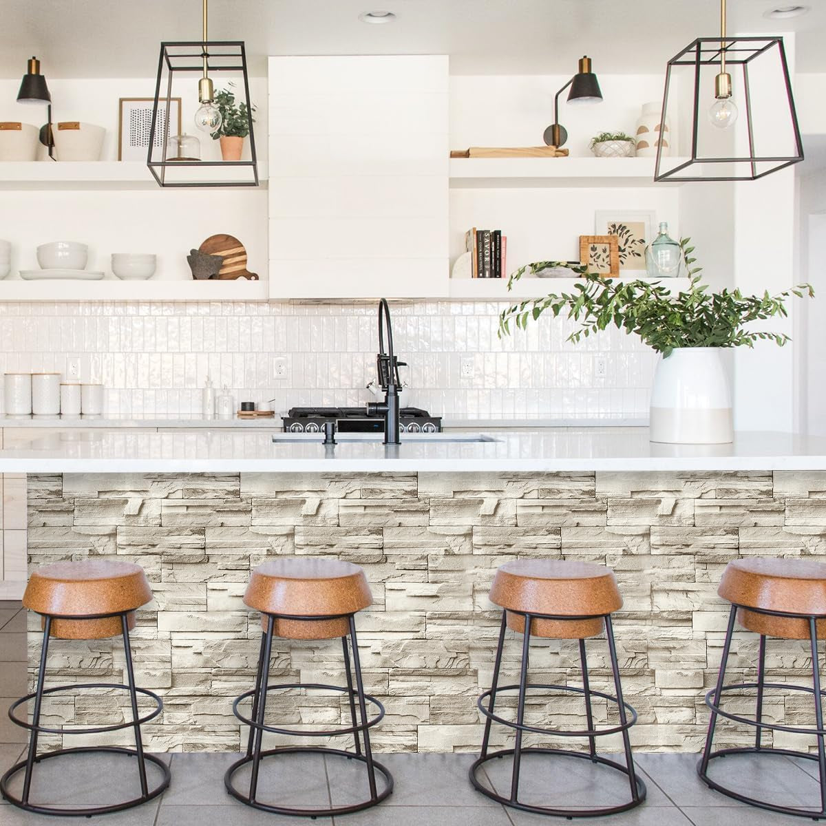 Stone Peel and Stick Wallpaper Stone Brick Contact Paper Self Adhesive Removable
