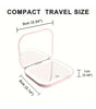 Portable LED Makeup Mirror – Compact Rechargeable Pocket Mirror with Light for Travel & On-the-Go Makeup
