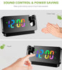 LED Digital Alarm Clock with Time Projection, Temperature Display, Multi-Dimming, Snooze Function, 12/24H, Modern Digital Clock for Bedroom & Office