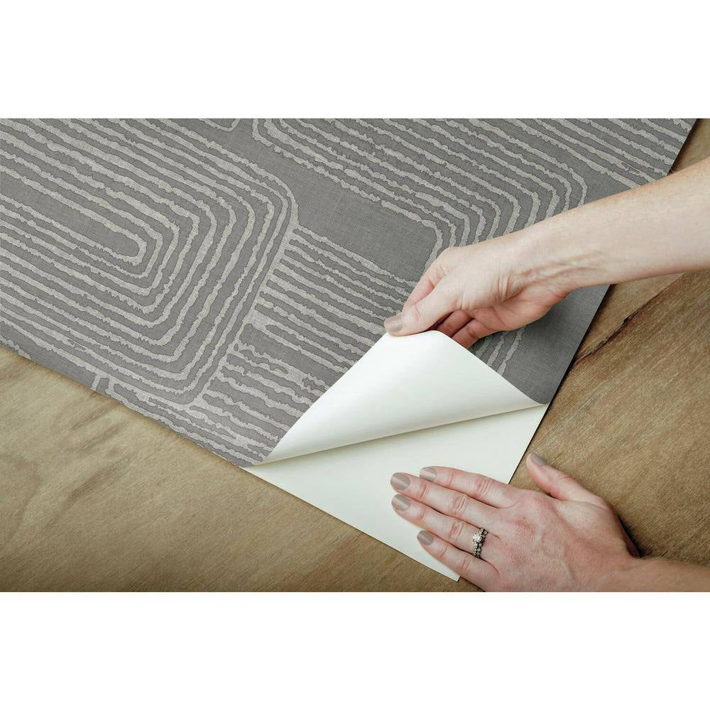 Nikki Chu 30.75 sq. ft. Grey Zulu Signature Peel and Stick Wallpaper