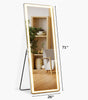 RIMIKING LED Full-Length Mirror with Smart Touch Control,Durable & Safe Design,Multi-Functional Use,Space-Saving Installation, FYLED-2164N